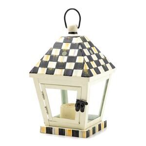 Brand New Mackenzie-Childs Courtly Check Small Lantern